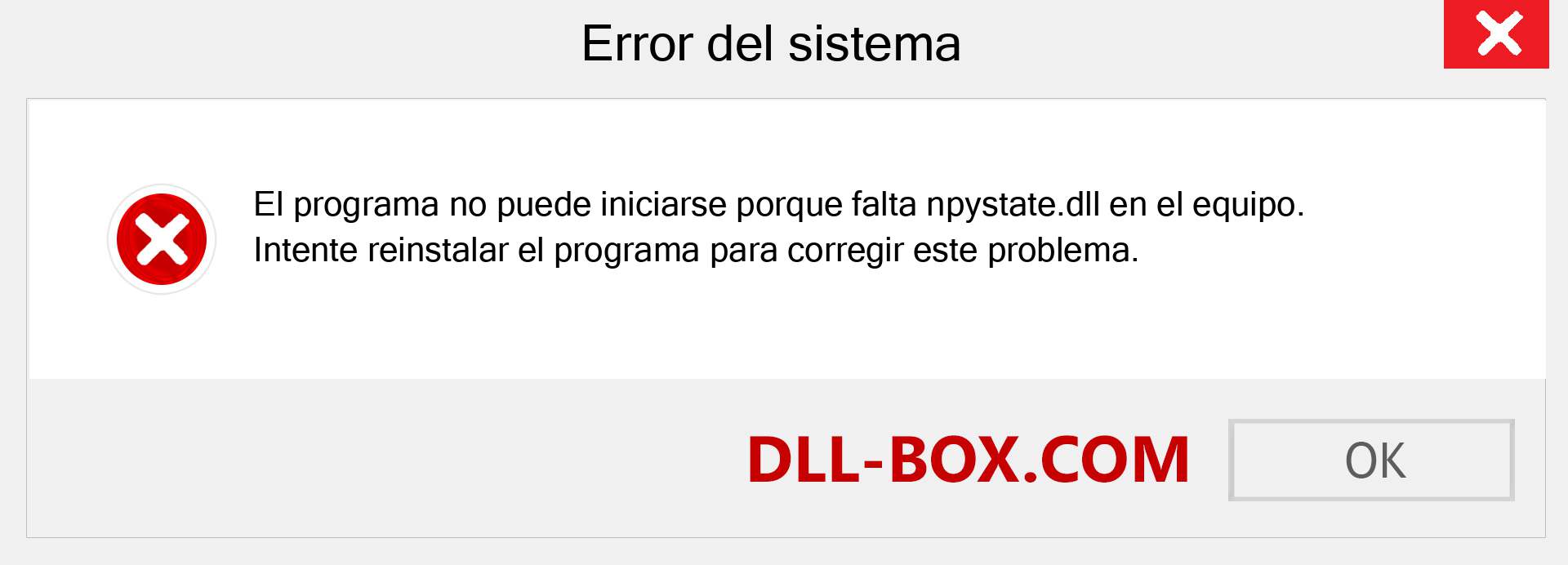 ¿Falta el archivo npystate.dll ?. Descargar para Windows 7, 8, 10 - Corregir npystate dll Missing Error en Windows, fotos, imágenes